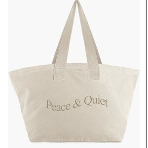 Peace & Quiet Classic Tan Tote Bag